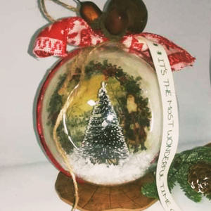 Χριστουγεννιάτικη Διακοσμημητικη Μπάλα "Santa Claus" - νονά, χριστουγεννιάτικο, διακοσμητικά, χριστουγεννιάτικα δώρα, μπάλες - 3