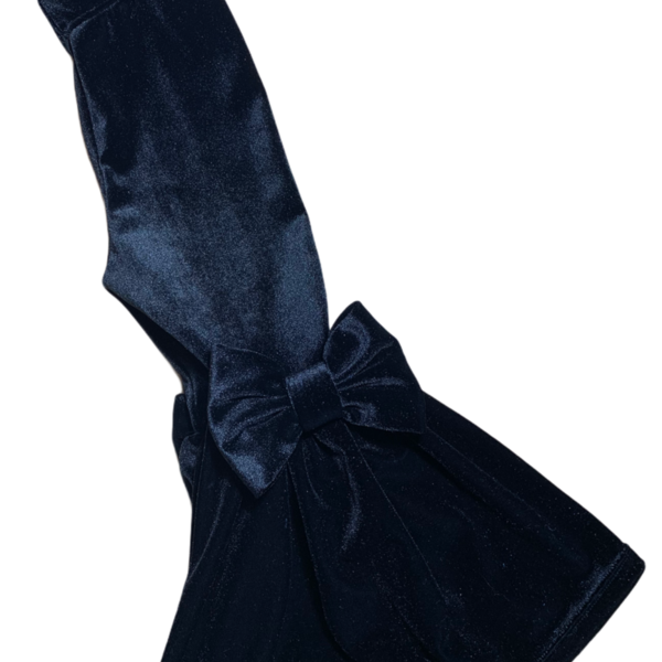 Χειροποίητο βελούδινο παιδικό παντελόνι καμπάνα σε μαύρο χρώμα - κορίτσι, χειροποίητα, παιδικά ρούχα - 2