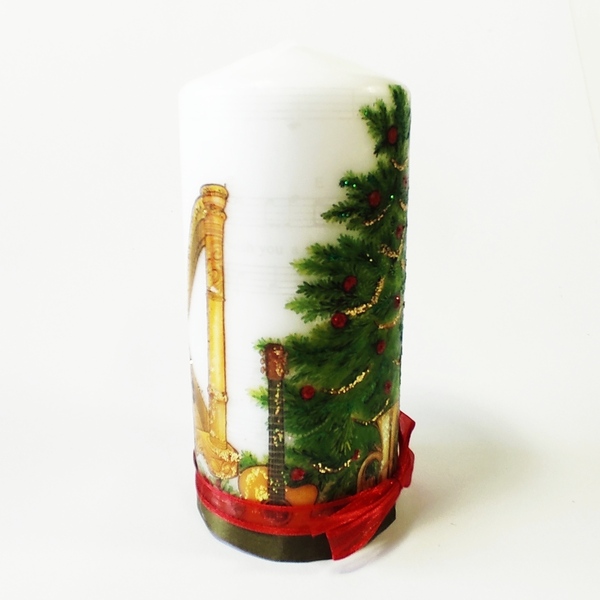 Διακοσμητικό κερί Χριστουγεννιάτικο δέντρο - χειροποίητα, κερί, χριστουγεννιάτικα δώρα, κεριά & κηροπήγια, δέντρο - 2