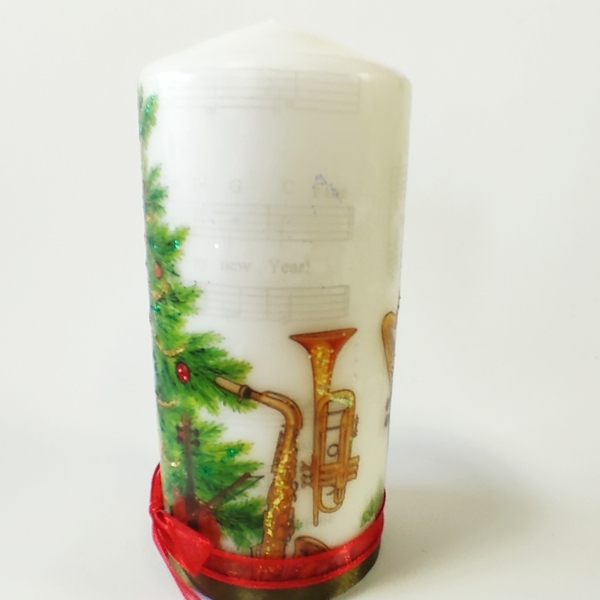 Διακοσμητικό κερί Χριστουγεννιάτικο δέντρο - χειροποίητα, κερί, χριστουγεννιάτικα δώρα, κεριά & κηροπήγια, δέντρο - 3
