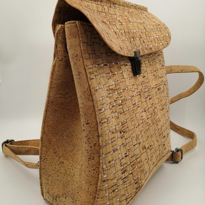 Cork Silver Backpack - πλάτης, φελλός - 2