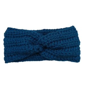 Πλεκτή Κορδέλα Μαλλιων Μπλε-Πετρολ! - headbands - 5
