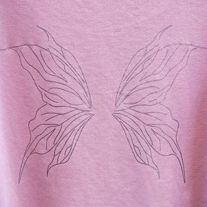 Ροζ Φούτερ silver wings - βαμβάκι, πολυεστέρας, μακρυμάνικες - 5
