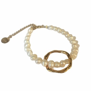 Βραχιολι από μαργαριτάρια - minimalist pearl - charms, πέρλες, χεριού, αυξομειούμενα