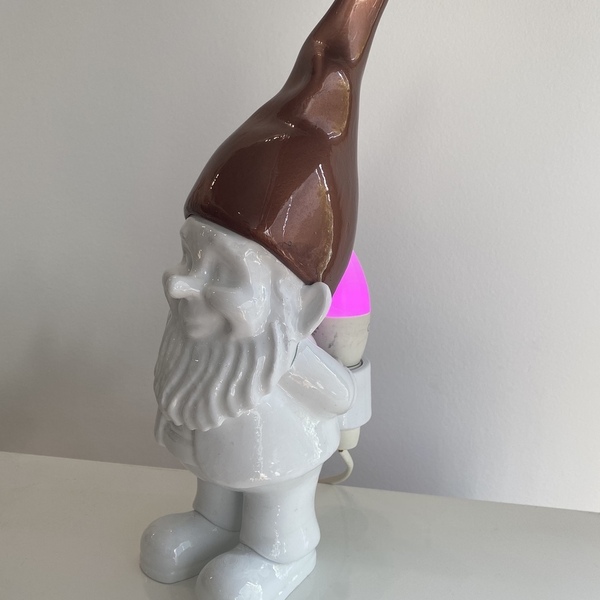 Happy gnome επιτραπεζιο φωτιστικο - πορτατίφ, 3d εκτύπωση - 4