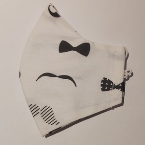 Μάσκα υφασμάτινη - Με θήκη μπρελόκ μουστάκι - βαμβάκι, γυναικεία, ανδρικά, για παιδιά, μάσκες προσώπου - 4