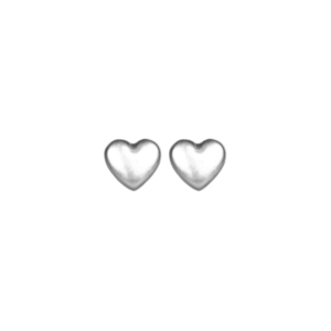 Mini Καρφωτά Σκουλαρίκια Καρδιά "Petit Coeur" - καρδιά, επάργυρα, καρφωτά, μικρά, αγ. βαλεντίνου