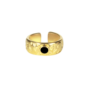 Δαχτυλίδι Επίχρυσο "Byzantine Gold" - επιχρυσωμένα, ορείχαλκος, μικρά, boho, αυξομειούμενα - 2