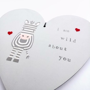 Ξύλινη Καρδιά Κρεμαστή Κάδρο με μήνυμα ξύλο 22x24 εκ - ξύλο, καρδιά, αγάπη, κρεμαστά, διακοσμητικά - 4