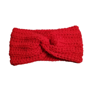 Πλεκτή Κορδέλα Μαλλιων Στριφτη Κόκκινη!!! - μαλλί, γυναικεία, πλεκτή, headbands - 3