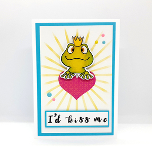 Κάρτα Αγίου Βαλεντίνου - Frog Prince - χαρτί, ευχετήριες κάρτες - 3