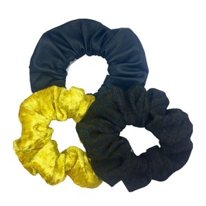 Σετ 3τμχ υφασμάτινα λαστιχακια scrunchies - ύφασμα, δώρο, set, για τα μαλλιά, λαστιχάκια μαλλιών
