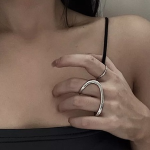 Two-finger ring - ασήμι 925, σταθερά