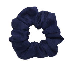 Υφασμάτινο λαστιχάκι scrunchie - μπλε, ύφασμα, για τα μαλλιά, δώρα για γυναίκες, λαστιχάκια μαλλιών - 3
