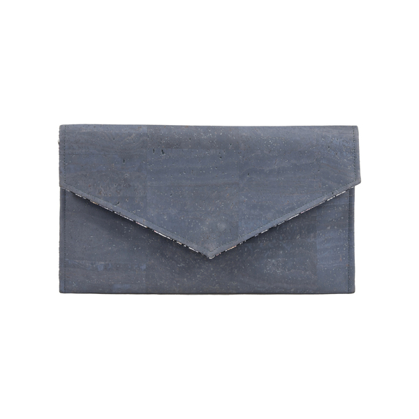 Φάκελος Φελλός με Αλυσίδα "Big Grey" - αλυσίδες, φάκελοι, χιαστί, romantic, minimal, φελλός, μικρές, φθηνές - 3