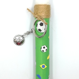 Λαμπάδα μπρελόκ μπάλα ποδοσφαίρου - αγόρι, λαμπάδες, για παιδιά, για εφήβους, σπορ και ομάδες - 3