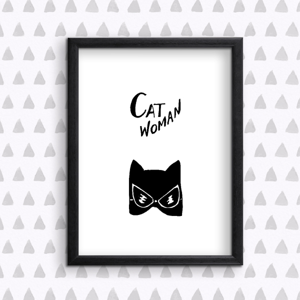 Cat Woman - Ψηφιακή εκτύπωση - εκτύπωση, αφίσες - 3