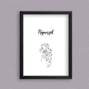Rapunzel - Ψηφιακή εκτύπωση - αφίσες, πριγκίπισσα - 3