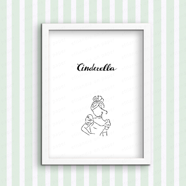 Cinderella - Σταχτοπούτα - Ψηφιακή εκτύπωση - αφίσες