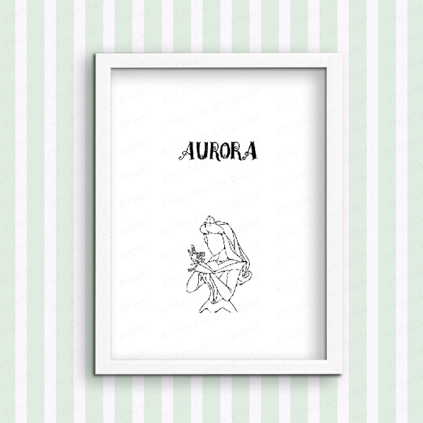 Aurora - Η ωραία κοιμωμένη - Ψηφιακή εκτύπωση - αφίσες