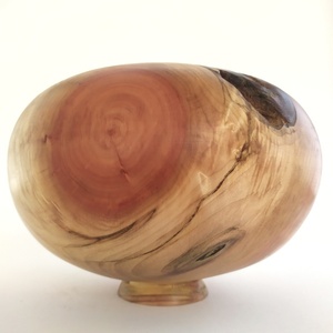 Βάζο ''Μπάλα'' από ξύλο Ιτιάς, στον Ξυλότορνο. [18,5Χ13,5εκ.] - ξύλο, βάζα & μπολ, σπίτι, χειροποίητα, ξύλινα διακοσμητικά