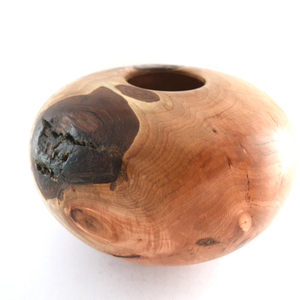 Βάζο ''Μπάλα'' από ξύλο Ιτιάς, στον Ξυλότορνο. [18,5Χ13,5εκ.] - ξύλο, βάζα & μπολ, σπίτι, χειροποίητα, ξύλινα διακοσμητικά - 5