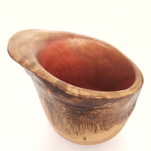 Μπολ με ασύμμετρα χείλη στον Ξυλότορνο, από Ευκάλυπτο. [19Χ15εκ.] - ξύλο, βάζα & μπολ, σπίτι, χειροποίητα, ξύλινα διακοσμητικά - 2
