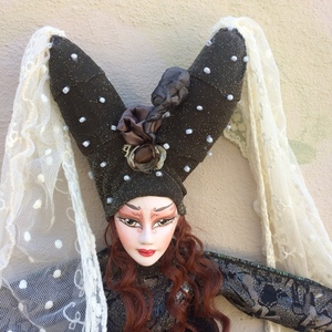 Κούκλα χειροποίητη "Black Witch" ύψους 150 εκ. - διακοσμητικά, διακόσμηση σαλονιού, κούκλες - 4