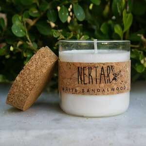 "Nektar" White Sandalwood - χειροποίητα, κερί, αρωματικά κεριά, διακοσμητικά - 2
