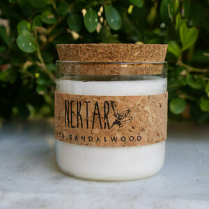 "Nektar" White Sandalwood - χειροποίητα, κερί, αρωματικά κεριά, διακοσμητικά - 3