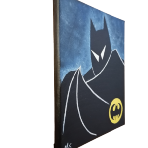 Σούπερ ηρωας νυχτερίδα ζωγραφικη με ακρυλικά σε καμβα - αγόρι, παιδικοί πίνακες - 2