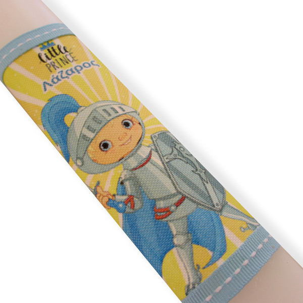 Αρωματική λαμπάδα Super Ιππότης με το όνομά του - μπλε λοφίο 30cm - αγόρι, λαμπάδες, personalised, για παιδιά, σούπερ ήρωες, προσωποποιημένα - 2