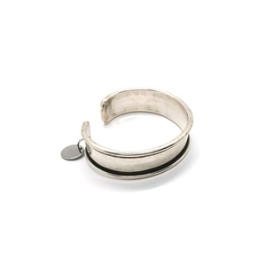 Cuff Bracelet - Μπρούντζινη πλατιά χειροπέδα με κρεμαστό στοιχείο - boho, μπρούντζος, σταθερά, χεριού, χειροπέδες