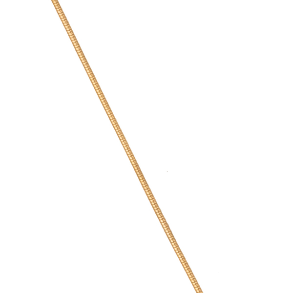 Ατσάλινη αλυσίδα φίδι με κέρατο - επιχρυσωμένα, κοντά, ατσάλι - 2
