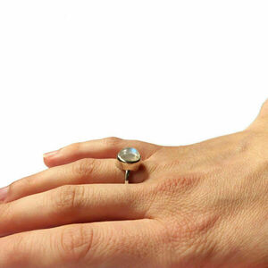 Ασημένιο Δαχτυλίδι με Φεγγαρόπετρα - ημιπολύτιμες πέτρες, μοναδικό, μοντέρνο, ασήμι 925, φεγγαρόπετρα, δαχτυλίδι, δαχτυλίδια, χειροποίητα, μικρά, boho, αυξομειούμενα - 4