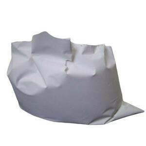 Χειροποίητο Βάζο - Κηροπήγιο Από Τσιμέντο "Half Paper Bag" White - βάζα & μπολ, τσιμέντο, ρεσώ & κηροπήγια - 5