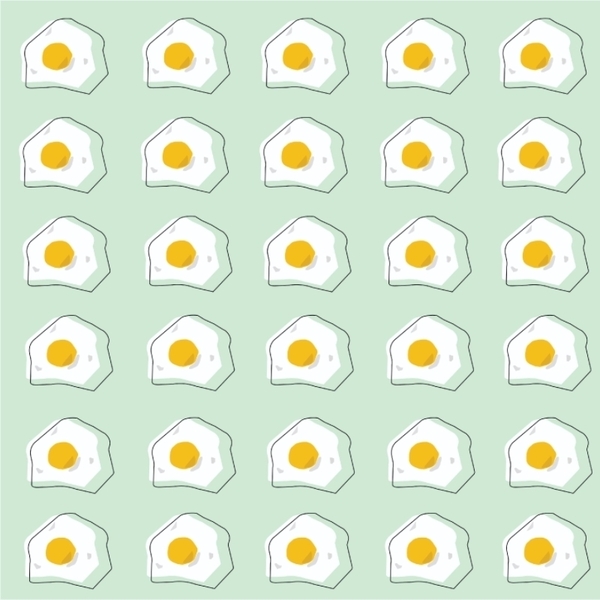 Εκτυπώσιμο Σουπλά 29,7 *42 εκ. |Γραμμικό μοτίβο Τηγανητά Αυγά | Α3 ψηφιακό αρχείο | Χρώμα πράσινο, ροζ, κίτρινο, λευκό - σουπλά - 3