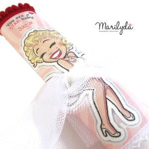 Λαμπάδα "Marilyn" με όνομα και φορεματάκι 30cm - κορίτσι, λαμπάδες, μπαλαρίνες, για παιδιά, για εφήβους - 5