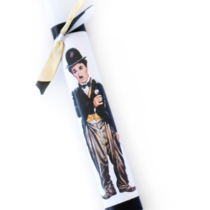 Αρωματική λαμπάδα Charlie Chaplin - κορίτσι, αγόρι, λαμπάδες, για ενήλικες, για εφήβους - 3