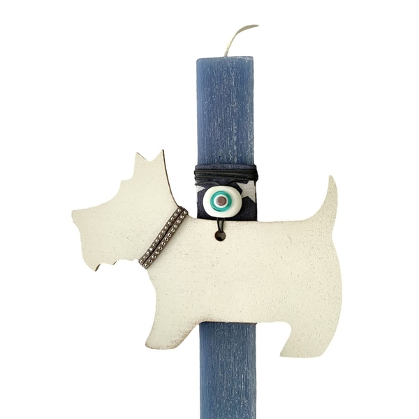 Αρωματική λαμπάδα σκύλος westie ματάκι - λαμπάδες, για παιδιά, για εφήβους