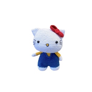 Kitty - Πλεκτή Γατούλα 17cm - crochet, λούτρινα, δώρα γενεθλίων, amigurumi, δώρο γέννησης - 2