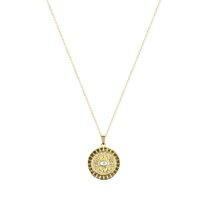 Κολιέ Επίχρυσο "Boho Sun" - charms, επιχρυσωμένα, ασήμι 925, κοντά, boho - 2