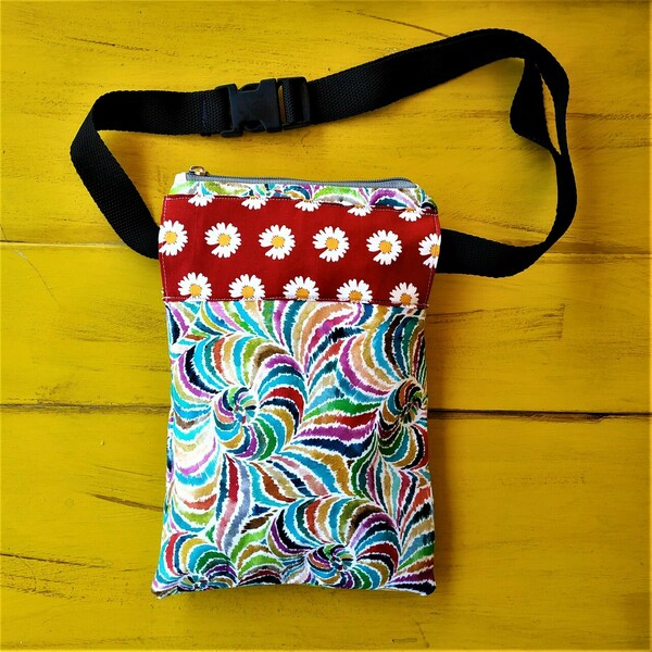Pocket all around / τσάντα μέσης / τσάντα χιαστί (pock6) - ύφασμα, χιαστί, δώρα για δασκάλες, μέσης - 5