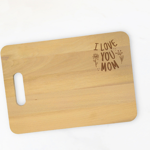 Ξύλο Κοπής – I Love you Mom - 33,5cm x 23,5cm - ξύλο, ξύλα κοπής, γιορτή της μητέρας, προσωποποιημένα