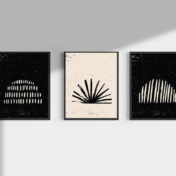 minimal black rainbow for your WFH| ψηφιακό αρχείο | 21x 30cm - πίνακες & κάδρα, δώρο, αφίσες - 3