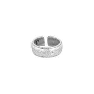 Δαχτυλίδι Αυξομειούμενο "Floral Ring" - επιχρυσωμένα, ορείχαλκος, επάργυρα, μικρά, αυξομειούμενα - 2
