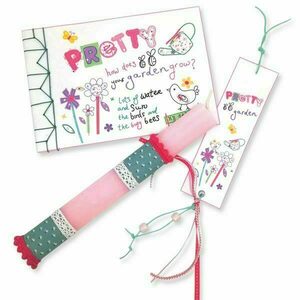 PRETTY Λαμπάδα με σελιδοδείκτη και σημειωματάριο δώρο - κορίτσι, λαμπάδες, για εφήβους, πριγκίπισσες
