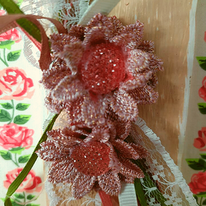 Κηροπήγιο Υφασμάτινα Λουλούδια - δώρο, ρεσώ & κηροπήγια, βάσεις για ρεσώ - 2