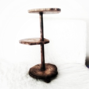 Ξύλινο τραπέζι με 3 επίπεδα - ξύλο, διακοσμητικά - 2