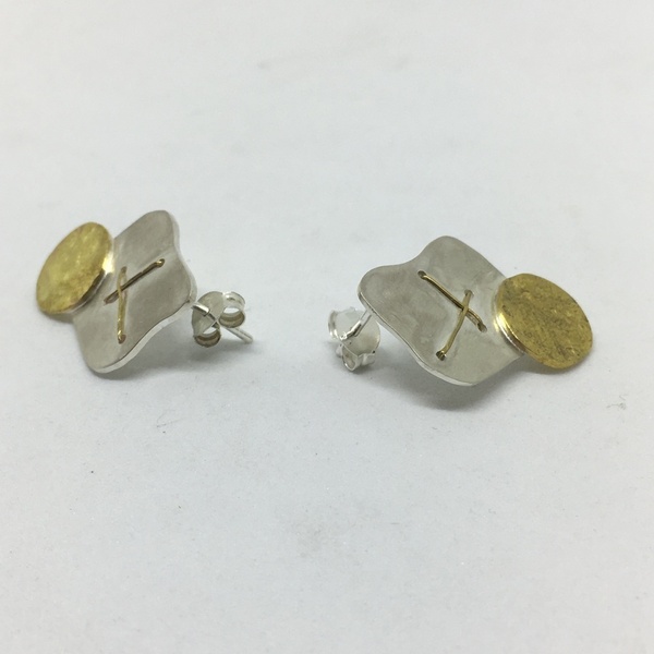 Σκουλαρίκια ασημένια - μοναδικό, μοντέρνο, σκουλαρίκια, κλασσικά - 3